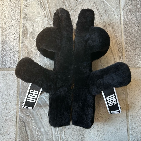 NWOB UGG Women’s Oh Yeah Black Slide Slipper, Size 10 - Picture 7 of 9